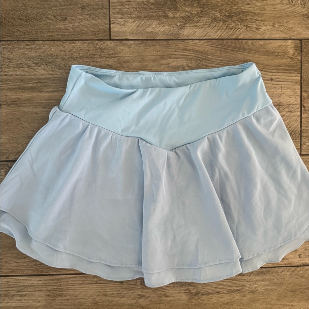 Pinspark size S Light Blue tennis or pickleball Skirt with shorts
